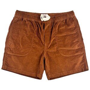 J Crew Wallace & Barnes 6" Corduroy Shorts Men’s M Amber Brown Dock Dogtown Surf